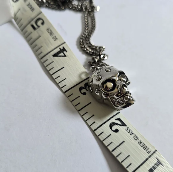 Alexander McQueen Skull Necklace Silver - Picture 9 of 9